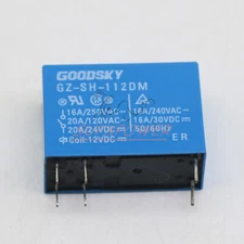 New GOODSKY GZ-SH-112DM 12VDC Power Relay 6Pins（1PCS）