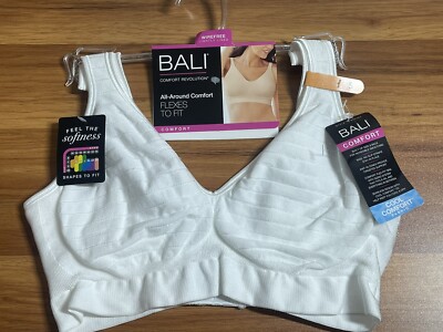New Bali Women's Comfort Revolution Seamless Crop Top Bra Style #250 - Foto 7