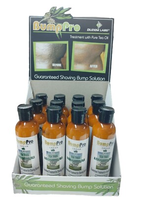 BumpPro Bump Treatment Lotion w Tea Tree and Eucalyptus Oil Display of 1 dozen