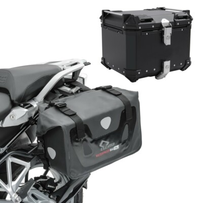 Saddlebags Set for Honda Varadero 125 Alu top box RX80 UK
