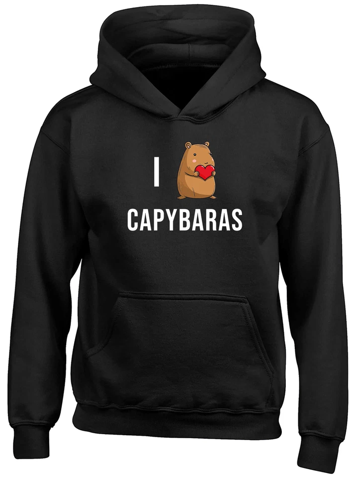 BABY ORIGINALS I love Capybara Kinder Hoodie süß Tier Jungen Mädchen Geschenk Top