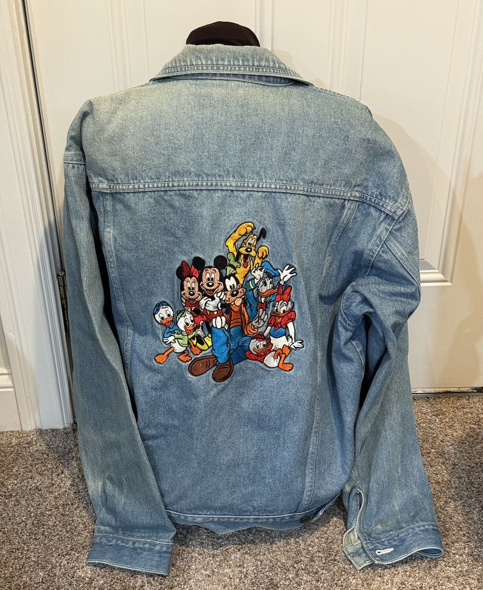 Vintage 1990s Disney Store Mickey & Friends Embroidered Denim Jean