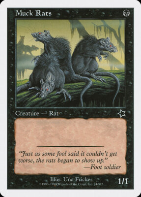 4x Muck Rats - LP - Starter 1999 - SPARROW MAGIC mtg