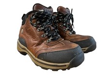 Timberland Euro Hiker Hiking Boots Boys Big Kid Size 12 1/2 Ankle Brown Leather