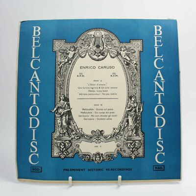 Enrico Caruso Belcantodisc Pre Eminent Historic Re Recordings 7  vinyl record