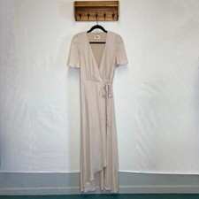 Show Me Your Mumu | Nude Maxi Wrap Dress Medium
