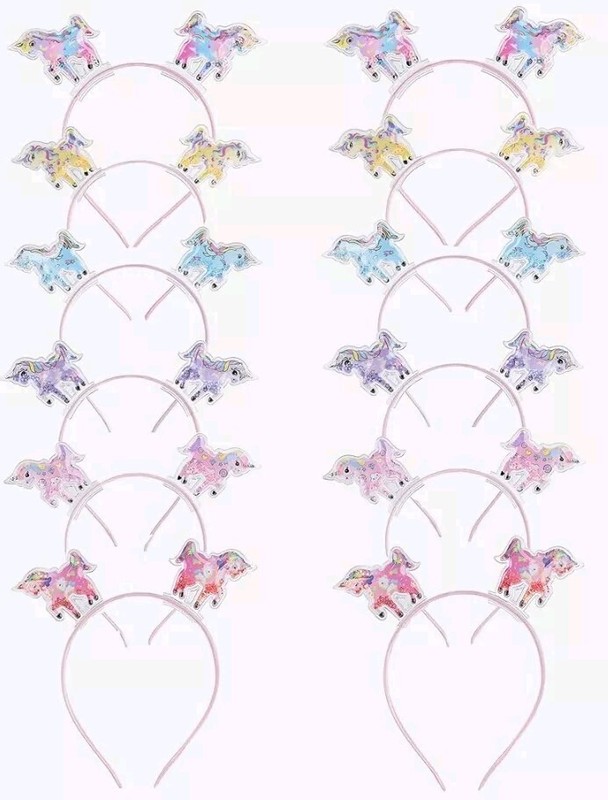 12 Unicorn Headband Party Favors, Birthday Party Favors, 12 Headbands