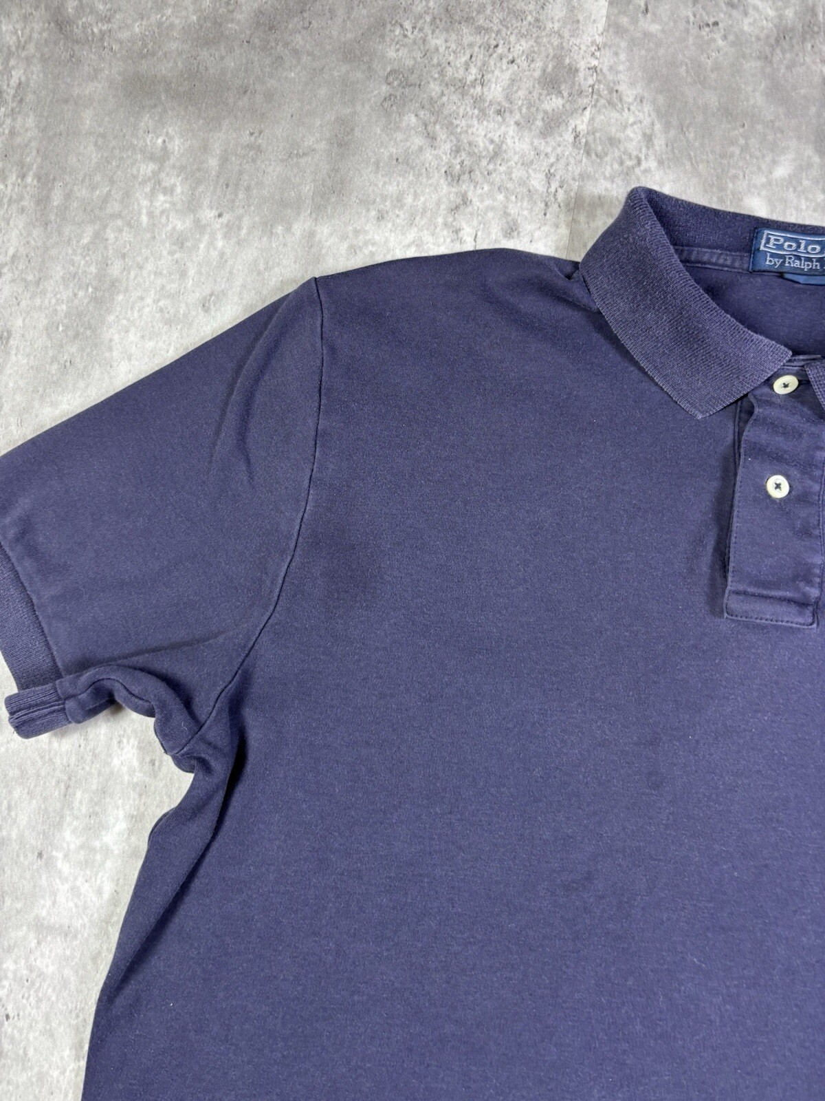 Polo Ralph Lauren blu navy colletto polo taglia L preppy rosso pony