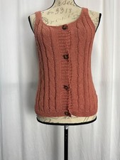 Button Front Sweater Vest