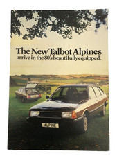 Talbot Alpine Car Sales Brochure 1980 on Alpine LS GL GLS SX & Options