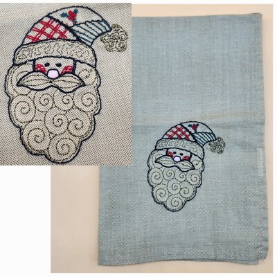 Vintage Set of 6 Christmas Holiday Party Santa Clause Hat Napkins