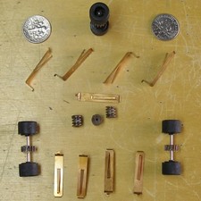 29pc 1991 TYCO TCR JAM HO Slot Car Chassis Hop Up Parts