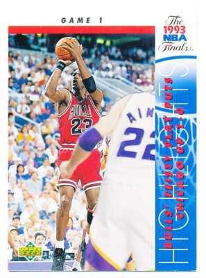 MICHAEL JORDAN 1993 UPPER DECK NBA FINALS #198 CHICAGO BULLS MINT
