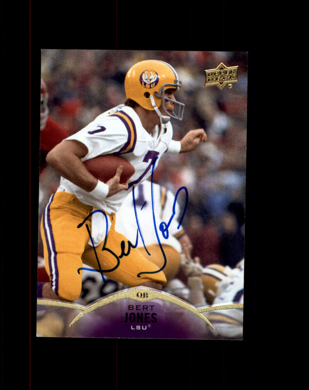 Bert Jones Signed 2015 Upper Deck IPA In Person Autograph