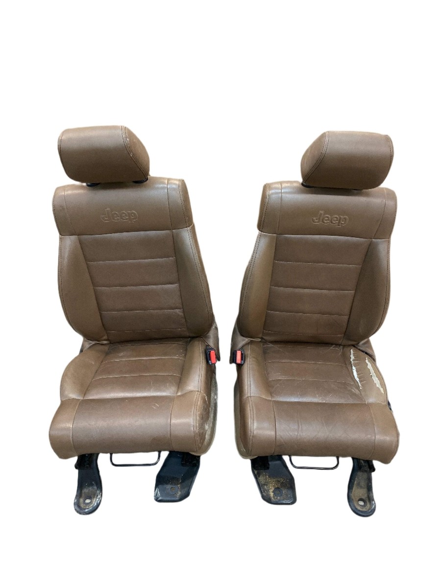 Front Heated Tan Leather Bucket Seats for Wrangler JK 07-18