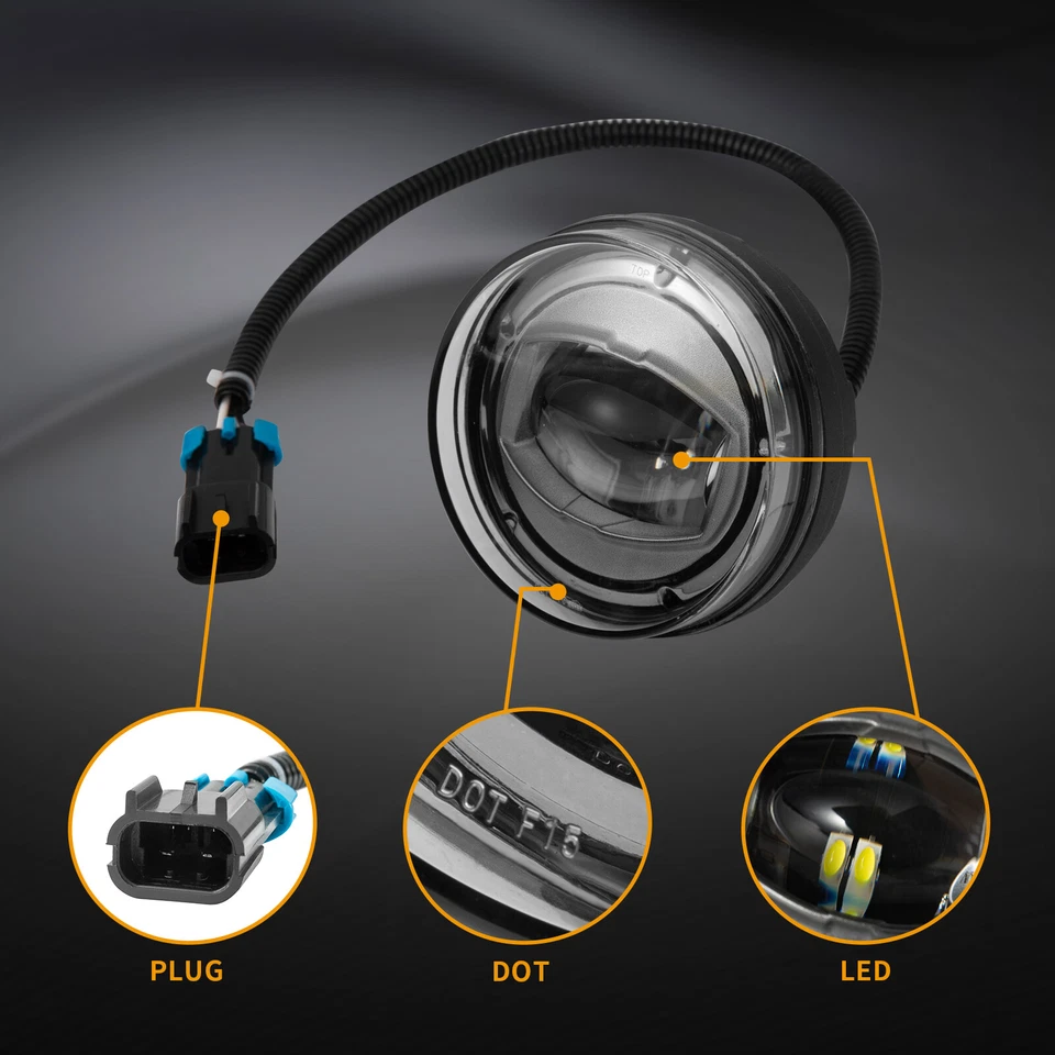 Conjunto de faros antiniebla LED para parachoques delantero aptos para Mack CXU 2008-2018 Foto 4 de 4