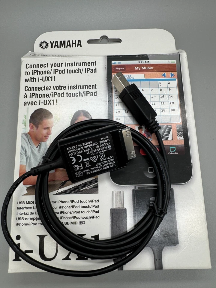 Interfaz USB MIDI Yamaha i-UX1 para iPhone/iPod Touch/iPad | NOS USB-A a 30 pines Foto 3 de 3