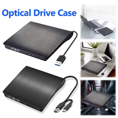 Slim External CD DVD RW Drive USB 3.0 Writer Burner Player Black For Laptop PCS