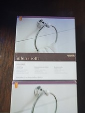 Allen Roth Towel Ring Chrome 2131170 Set Of 2 New