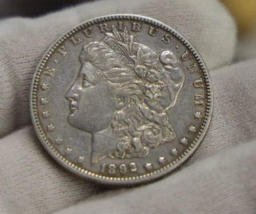 1892 O US Morgan Silver Dollar $1 XF (Cleaned)