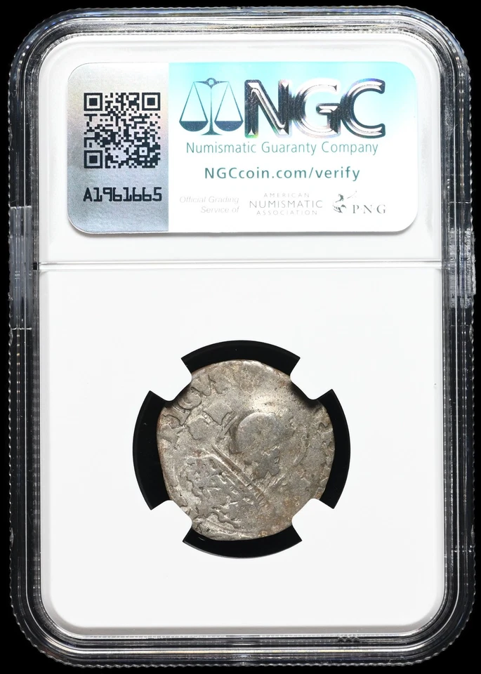American Colonies. Billon 15 Deniers, Lis C/S, Edict of 1640, NGC Fine, C/S: AU - Image 4 of 4