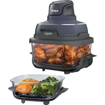 Ninja FN101EUGY CRISPi 4-in-1 Tragbare Glas-Heißluftfritteuse Cyber Space Grau