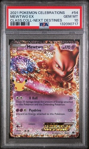 2021 Pokemon Celebrations Classic Collection #54 Mewtwo Ex  PSA 10