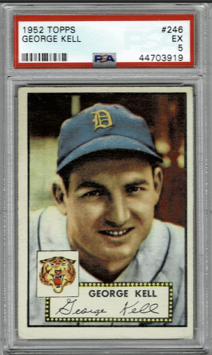 1952 Topps George Kell #246 - Detroit Tigers - PSA 5