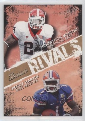 2009 Bowman Draft Picks Bronze 39/99 Knowshon Moreno Percy Harvin Rookie RC 0q3