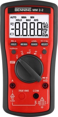 Benning MM 2-2 True RMS Multimeter 1000V 10A NCV Messgerät