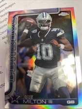 2025 Topps Chrome Joe Milton III Refractor #85 Cowboys