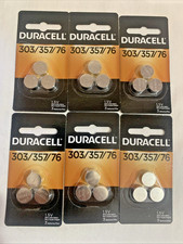 Duracell 303/357/76 Silver Oxide Button Battery 6 x 3 Packs 18 batteries