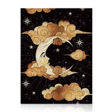 Moon Landscape Diamond Art for Adults Celestial Night Sky 5D Painting 12x16