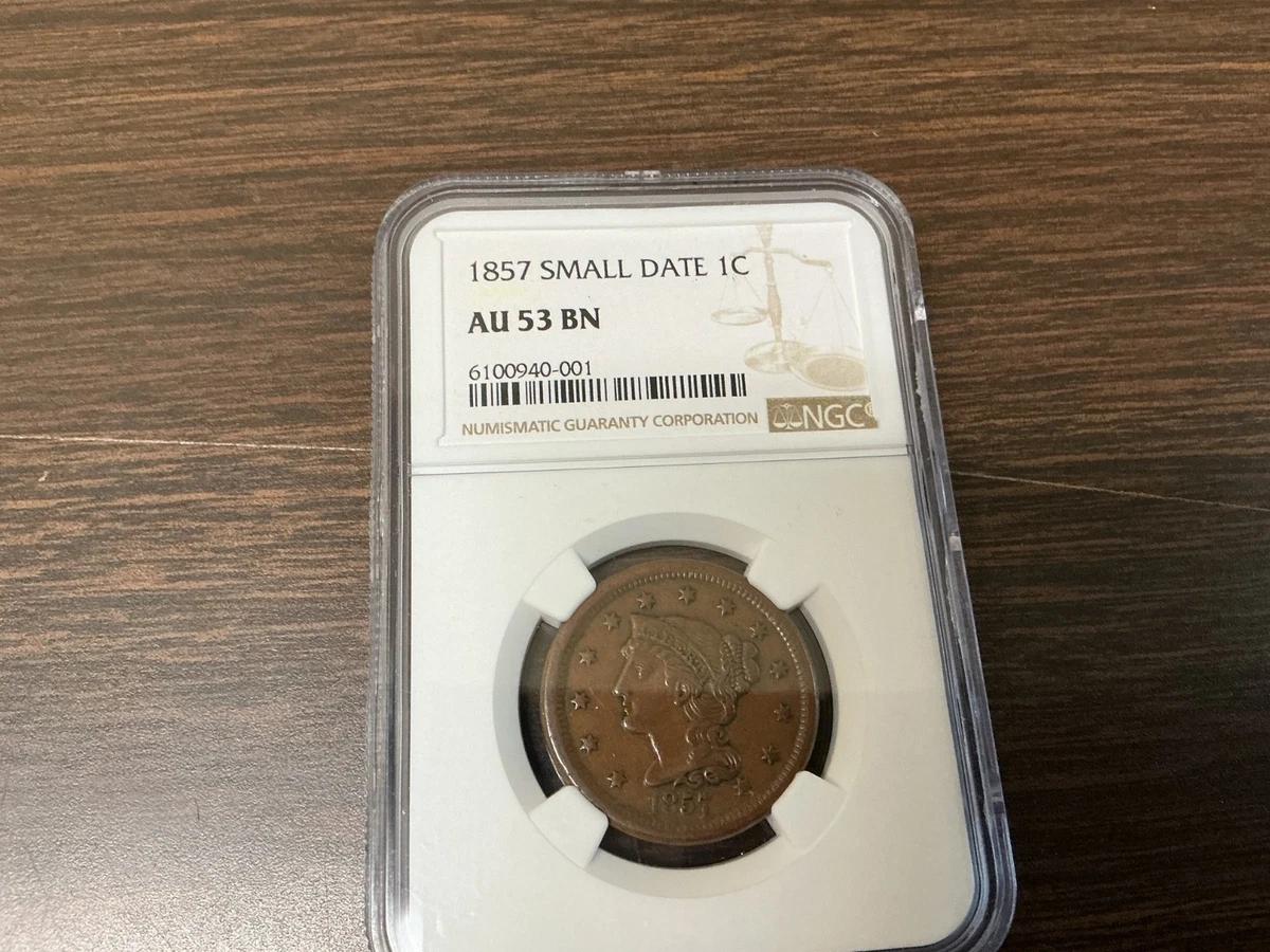 Year Braided Hair Large Cents (1839-1857) 1857 for sale | eBay