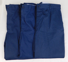 LOT 3pc Red Kap Industries Men's Uniform Work Pants 40x30, Navy A221