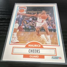 Fleer 1990-91 Fleer Maurice Cheeks #124 New York Knicks NBA Basketball Base