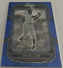 2023 Panini Prizm Baseball Jim Gilliam Brooklyn Dodgers Blue Ice Prizm #184