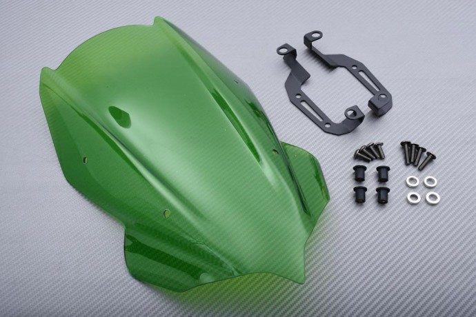 Saut de vent en polycarbonate vert idéal pour les trajets quotidiens en KAWASAKI Ze-1