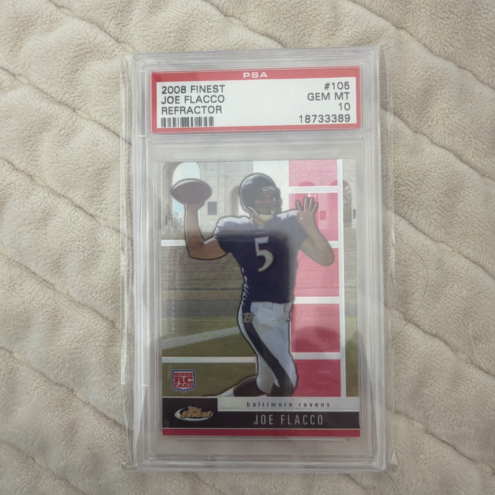 Joe Flacco Finest #105 Refractor