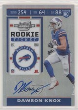 2019 Panini Contenders Optic Holo Prizm Rookie Ticket Dawson Knox #157 Auto n1u