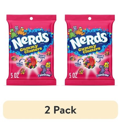 NERDS Gummy Clusters Rainbow 5 oz 2 Pack
