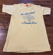 Joffrey Dancers Ballet T-Shirt Adult S Yellow VTG 80s University of Iowa