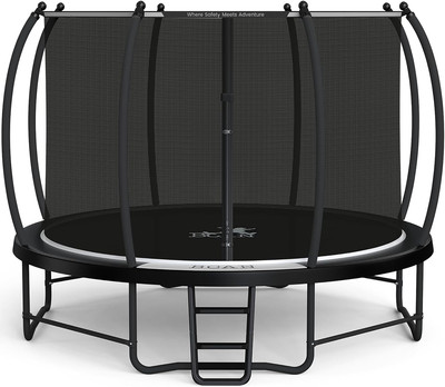 Outdoor Recreational Trampoline with Enclosure - 8FT to 16FT, ASTM Approved