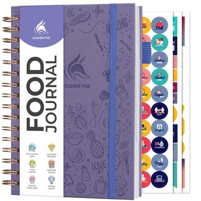 Food Journal Spiral - Daily Food Diary, Meal Prep Planner to Track Calories &...