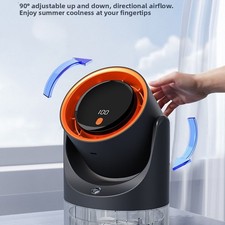 Portable AC for Home Office RV 100 Wind Speeds 450ml Tank 4.5W Low Power