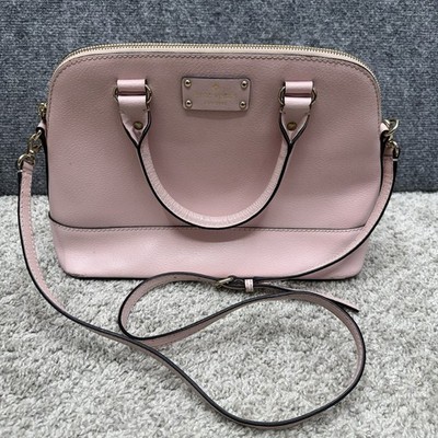 Kate Spade New York pink Satchel handbag purse detachable crossbody w/ wear