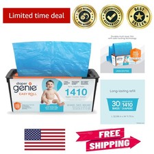 Max Odor Lock Diaper Pail Refill - 30 Tear-Off Bags for Simplified Disposal