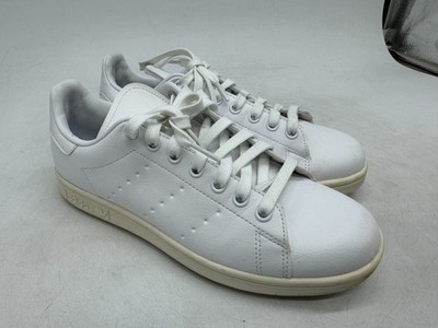 Adidas Stan Smith Sneakers Men's Triple White Leather Lace-Up Low Top - 7