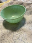 Fire King 1950s Vintage Jadeite Green 9-inch Swirl Mixing Bowl
