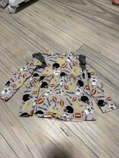 Baby Bean & Co. Touchdown Football Long Sleeve Twirl Dress